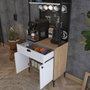 Hanah Home Armario Multiusos Nogal y Blanco